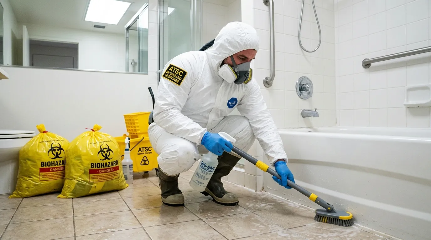 Decontamination equipment deployed for Blood Cleanup in Rye Brook